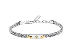 Maserati Pánský bicolor náramek z&nbsp;oceli Iconic JM425AVD103