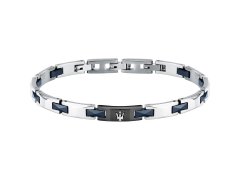 Maserati Stylový pánský náramek z oceli Ceramic JM424ATZ52