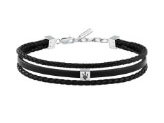 Maserati Trojitý kožený náramek Leather JM525AVE32