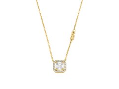 Michael Kors Elegantní pozlacený náhrdelník se zirkony MKC1843710