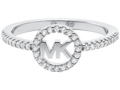 Michael Kors Luxusní stříbrný prsten se zirkony MKC1250AN040 59 mm