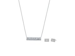 Michael Kors Nádherná souprava šperků se zirkony MKC1688SET (náušnice, řetízek, přívěsek)