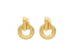 Michael Kors Slušivé pozlacené visací náušnice MKJ8531710