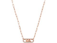 Michael Kors Slušivý bronzový náhrdelník s kubickými zirkony MKC1655CZ791