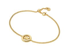 Michael Kors Slušivý pozlacený náramek s&nbsp;logem Premium MKJ8576710