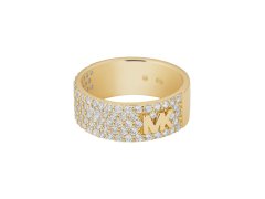 Michael Kors Třpytivý stříbrný prsten se zirkony MKC1555AN710 52 mm