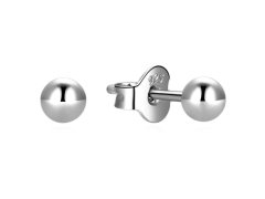 MOISS Minimalistické stříbrné náušnice pecky E000142 0,6 cm