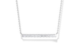 Modesi Elegantní stříbrný náhrdelník se zirkony M43088