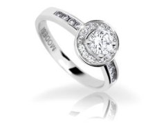 Modesi Třpytivý stříbrný prsten WAIYS-R 56 mm