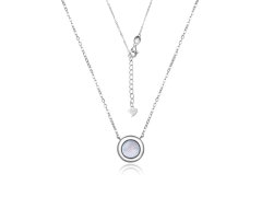 MOISS Elegantní stříbrný náhrdelník s perletí N0000522