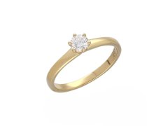MOISS Luxusní diamantový prsten ze žlutého zlata RAL00057-P 54 mm