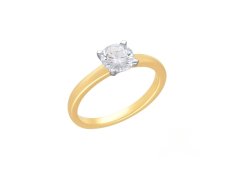 MOISS Luxusní zlatý prsten s laboratorními diamanty RAL00204-P 54 mm