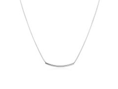 MOISS Minimalistický stříbrný náhrdelník pro ženy N0001146