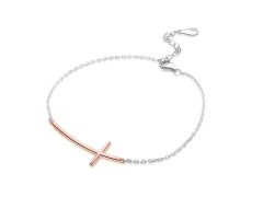 MOISS Módní bicolor náramek Křízek B0000437