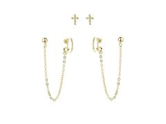 MOISS Sada pozlacených náušnic ze stříbra E0004300