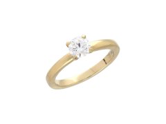 MOISS Zlatý prsten s laboratorními diamanty RAL00117-P 56 mm