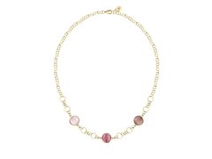 Morellato Dámský pozlacený náhrdelník s&nbsp;kočičím okem Venezia SAZM14