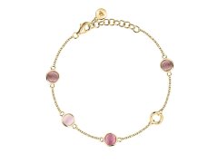 Morellato Hravý pozlacený náramek s&nbsp;kočičím okem Venezia SAZM17