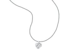 Morellato Dlouhý ocelový náhrdelník Srdce s&nbsp;krystaly Battito SAZQ03