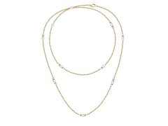 Morellato Dvojitý pozlacený náhrdelník s korálky Colori SAXQ02