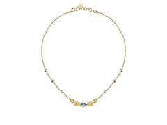 Morellato Elegantní pozlacený náhrdelník s kubickými zirkony Colori SAVY05