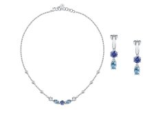 Morellato Elegantní souprava šperků s kubickými zirkony Colori SAVY25 (náhrdelník, náušnice)