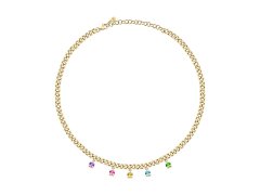 Morellato Luxusní pozlacený náhrdelník s krystaly Poetica SAUZ01