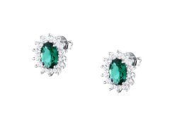 Morellato Luxusní stříbrné pecky s&nbsp;kubickými zirkony Tesori SAIW286