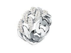 Morellato Stříbrný prsten Cuban Chain se zirkony Trame SAAG070 58 mm