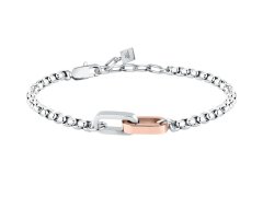 Morellato Minimalistický bicolor náramek pro muže Motown SABY13