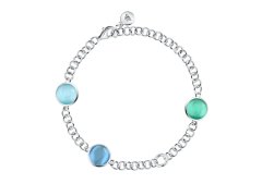 Morellato Moderní stříbrný náramek s&nbsp;kočičím okem Venezia SAZM05