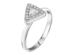Morellato Módní ocelový prsten s krystaly Trilliant SAWY08 58 mm