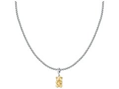 Morellato Ocelový bicolor náhrdelník s medvídkem Drops SCZ1326