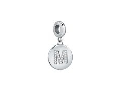 Morellato Ocelový přívěsek písmeno "M" Drops SCZ1145