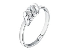 Morellato Ocelový prsten s krystaly Torchon SAWZ14 58 mm