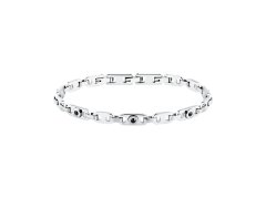 Morellato Pánský ocelový náramek s&nbsp;černými zirkony Motown SALS127