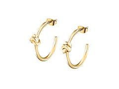 Morellato Pozlacené kruhové náušnice Uzel Legame SAZO13