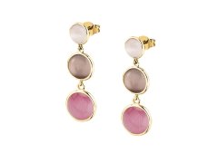 Morellato Pozlacené visací náušnice s&nbsp;kočičím okem Venezia SAZM18