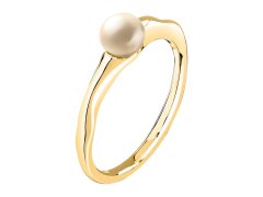 Morellato Půvabný pozlacený prsten Perla SXU440 54 mm