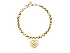 Morellato Romantický pozlacený náramek Srdce Battito SAZQ04