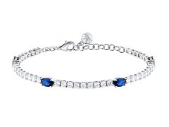 Morellato Tenisový náramek s&nbsp;modrými zirkony Tesori SAIW268