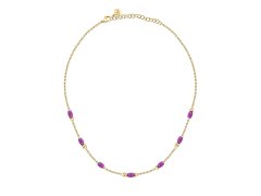 Morellato Slušivý pozlacený náhrdelník s korálky Colori SAXQ03