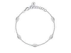 Morellato Stříbrný náramek s&nbsp;čirými kubickými zirkony Pavé SAZB07