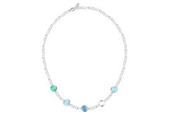 Morellato Stylový stříbrný náhrdelník s&nbsp;kočičím okem Venezia SAZM02