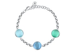 Morellato Výrazný stříbrný náramek s&nbsp;kočičím okem Venezia SAZM04