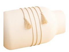 MUMMY BELL Hedvábná šňůrka - béžová 130 cm