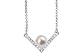 Oliver Weber Elegantní náhrdelník s perlou a krystaly Swarovski Point Pearl 12160
