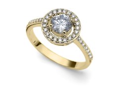 Oliver Weber Elegantní pozlacený prsten Sunshine 63268G 52 mm