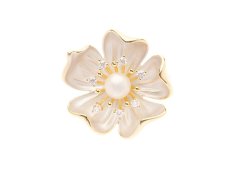 Oliver Weber Květinová brož s čirými krystaly Anemone 58065G