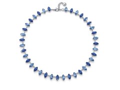 Oliver Weber Luxusní náhrdelník s modrými krystaly Izanami 12324